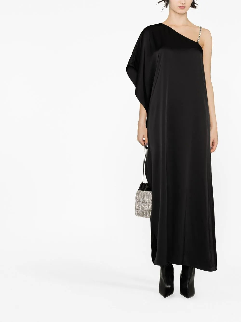 Tae Crystal-Embellished Asymmetric Gown