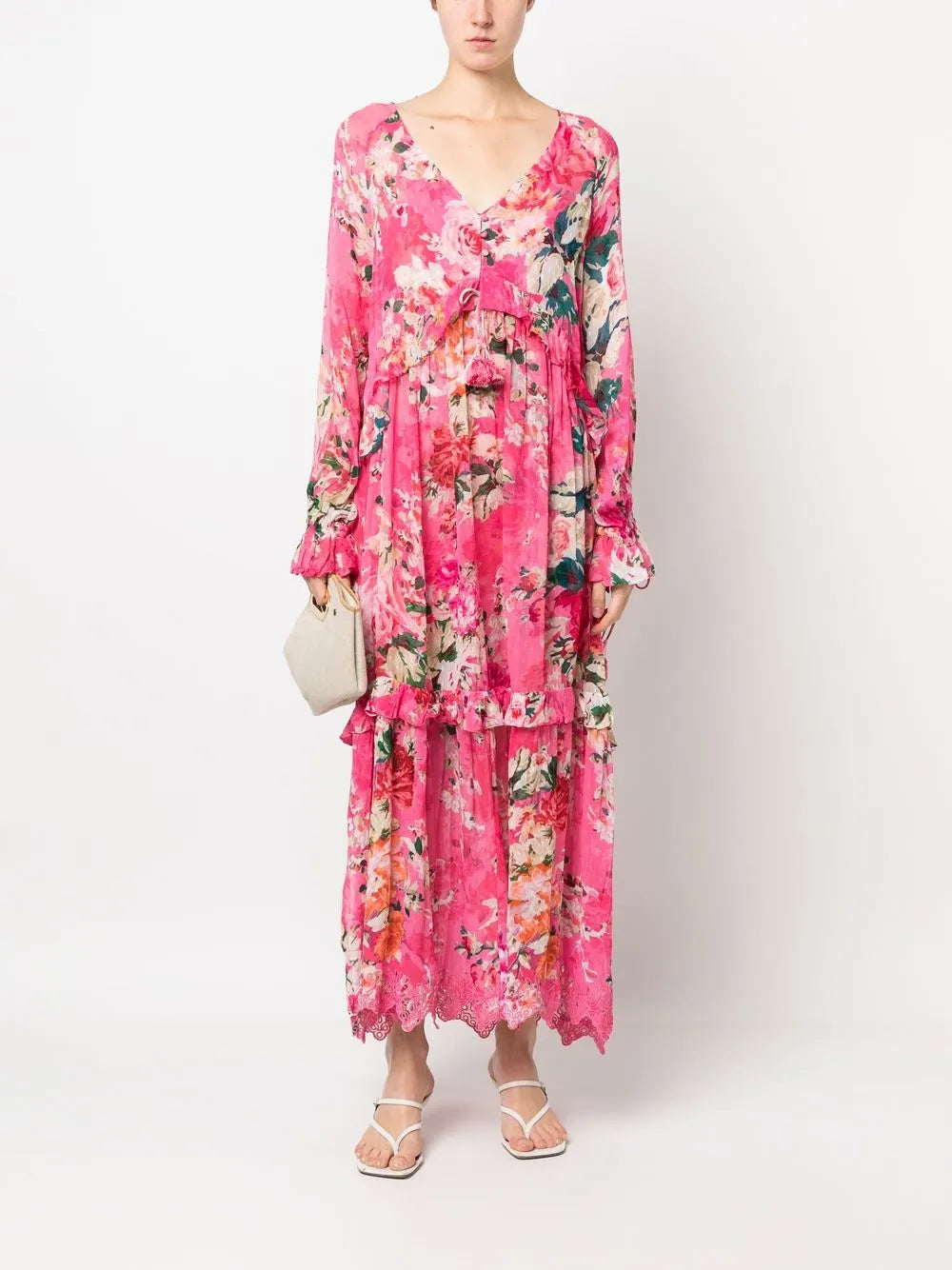 Tula Floral-Print Tiered Dress