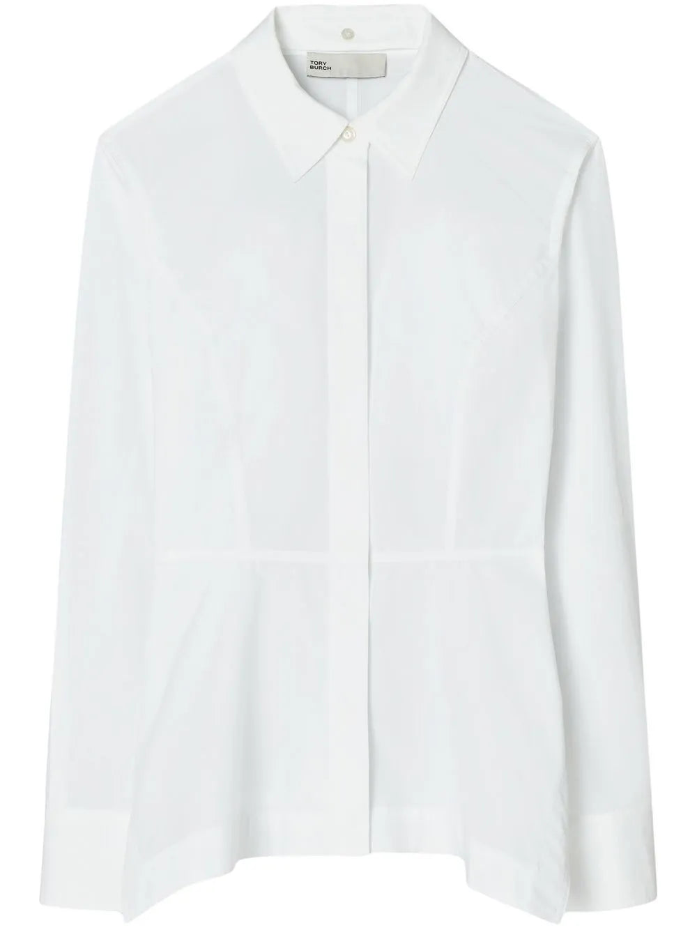 Peplum Cotton-Poplin Shirt