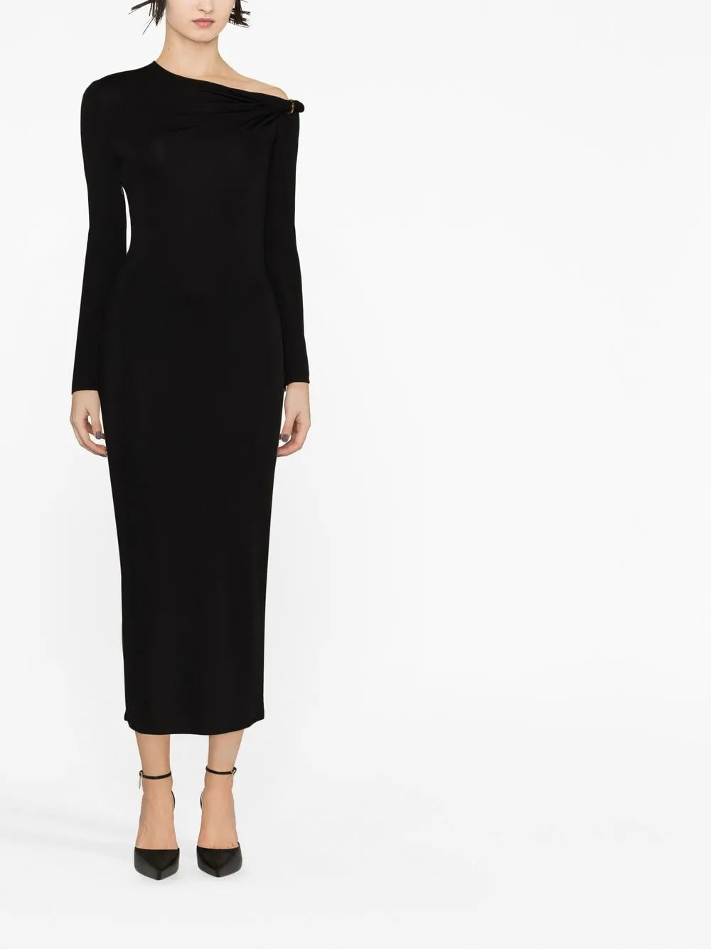 Long-Sleeve Midi Dress