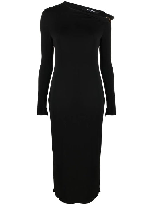 Long-Sleeve Midi Dress