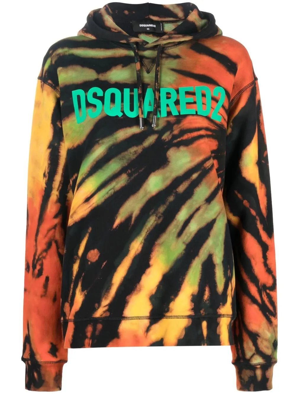 Abstarct-Print Cotton Hoodie