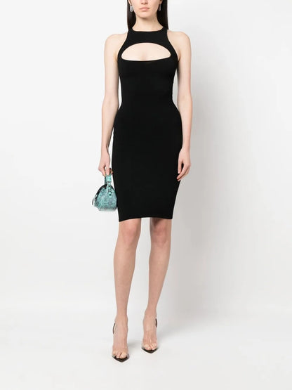 Cut-Out Knitted Dress