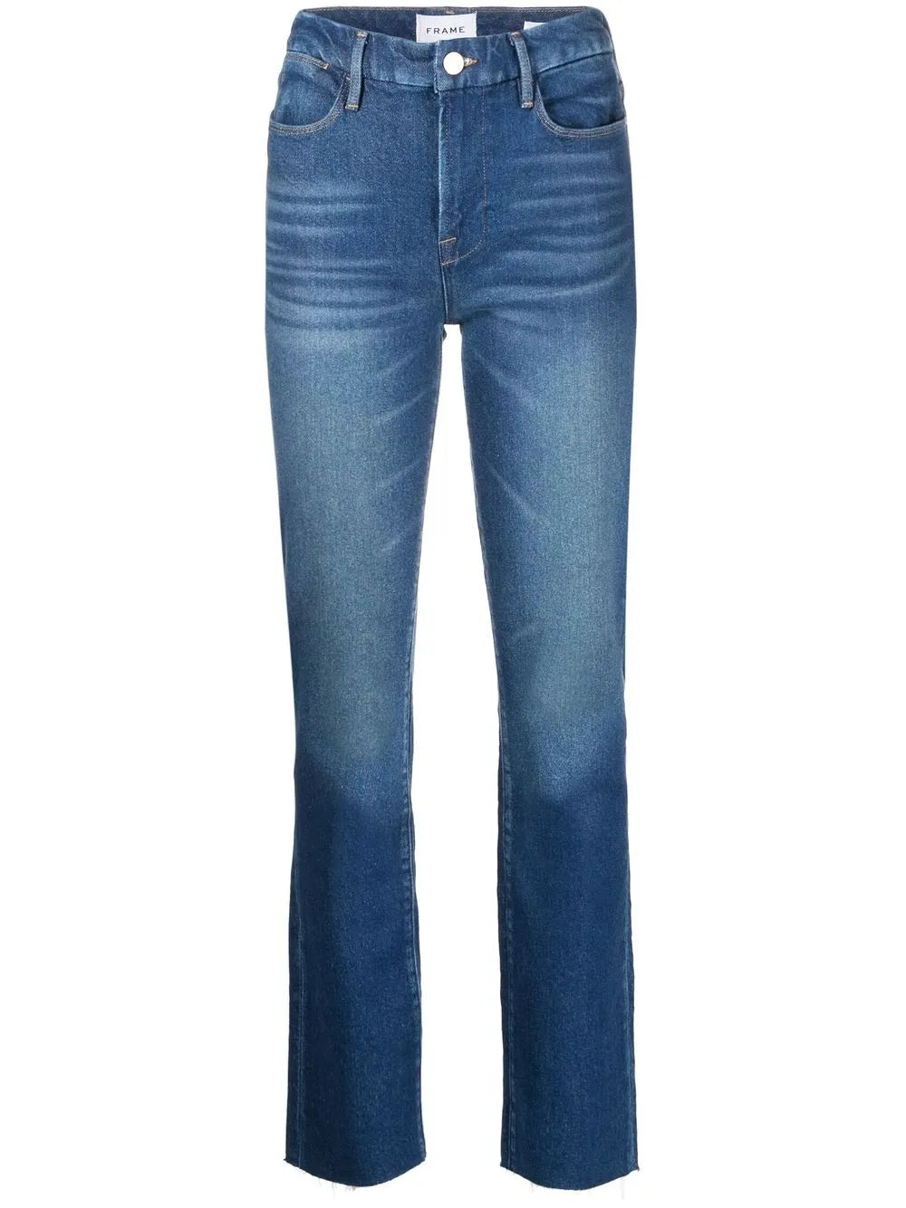 High-Rise Straight-Leg Jeans