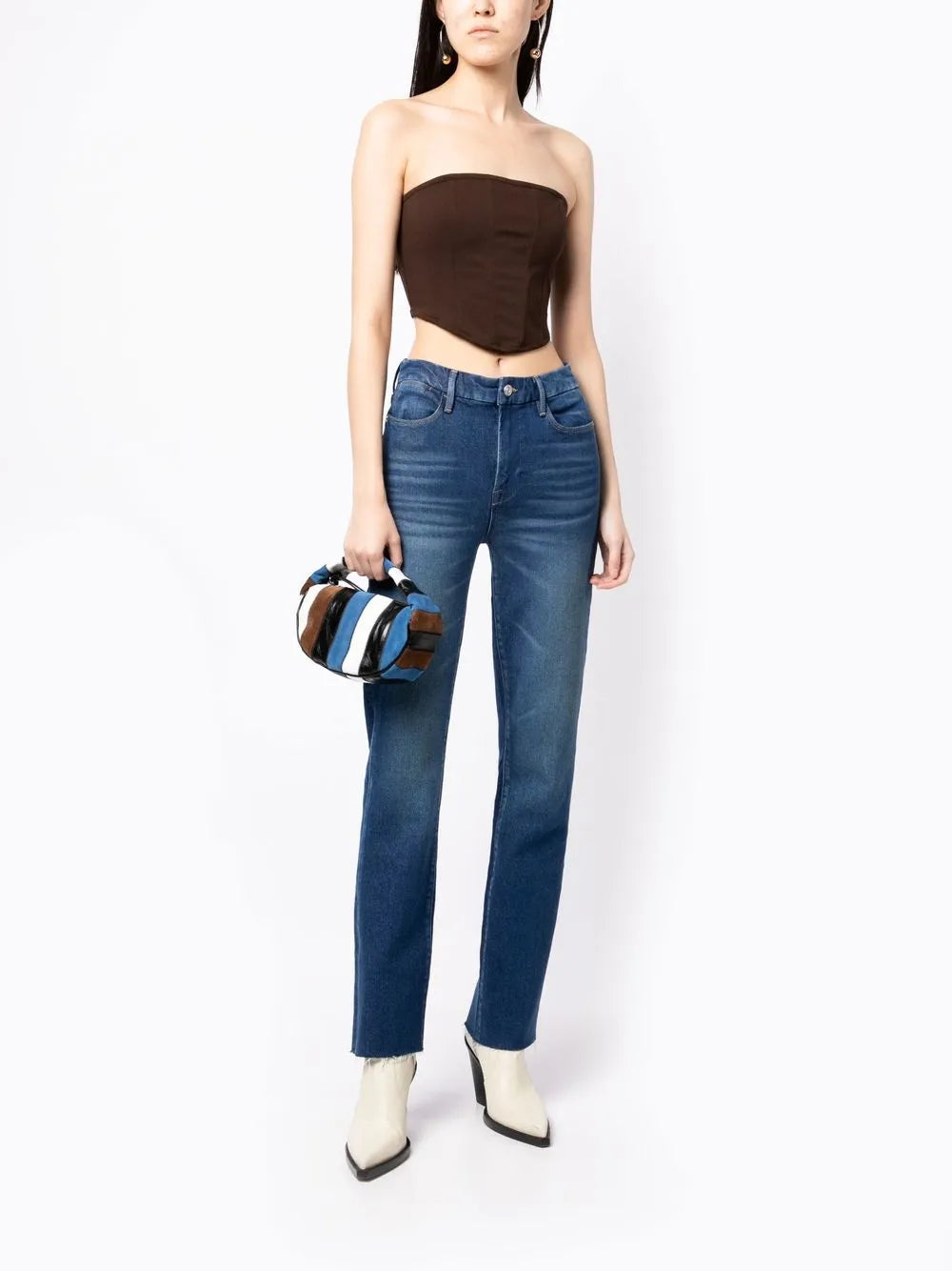 High-Rise Straight-Leg Jeans