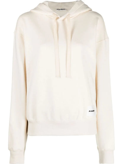 Logo-Patch Drawstring Hoodie