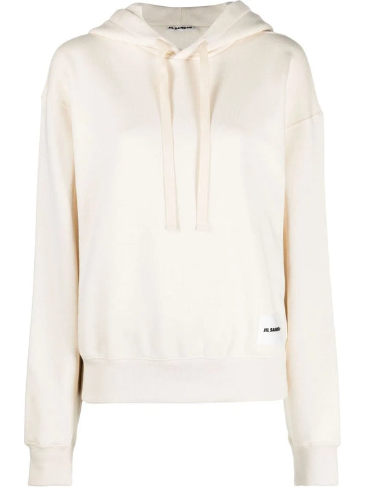 Logo-Patch Drawstring Hoodie