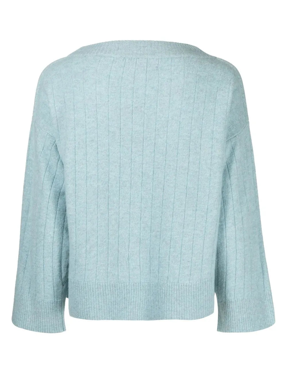 Ribbed Wide-Neck Jumper