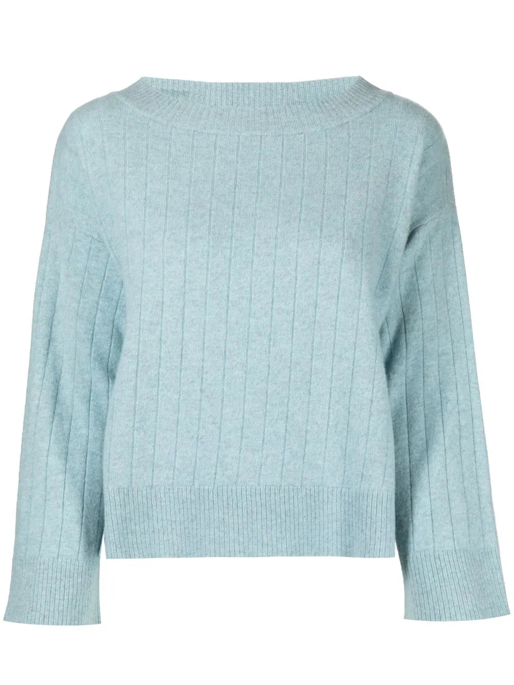Ribbed Wide-Neck Jumper