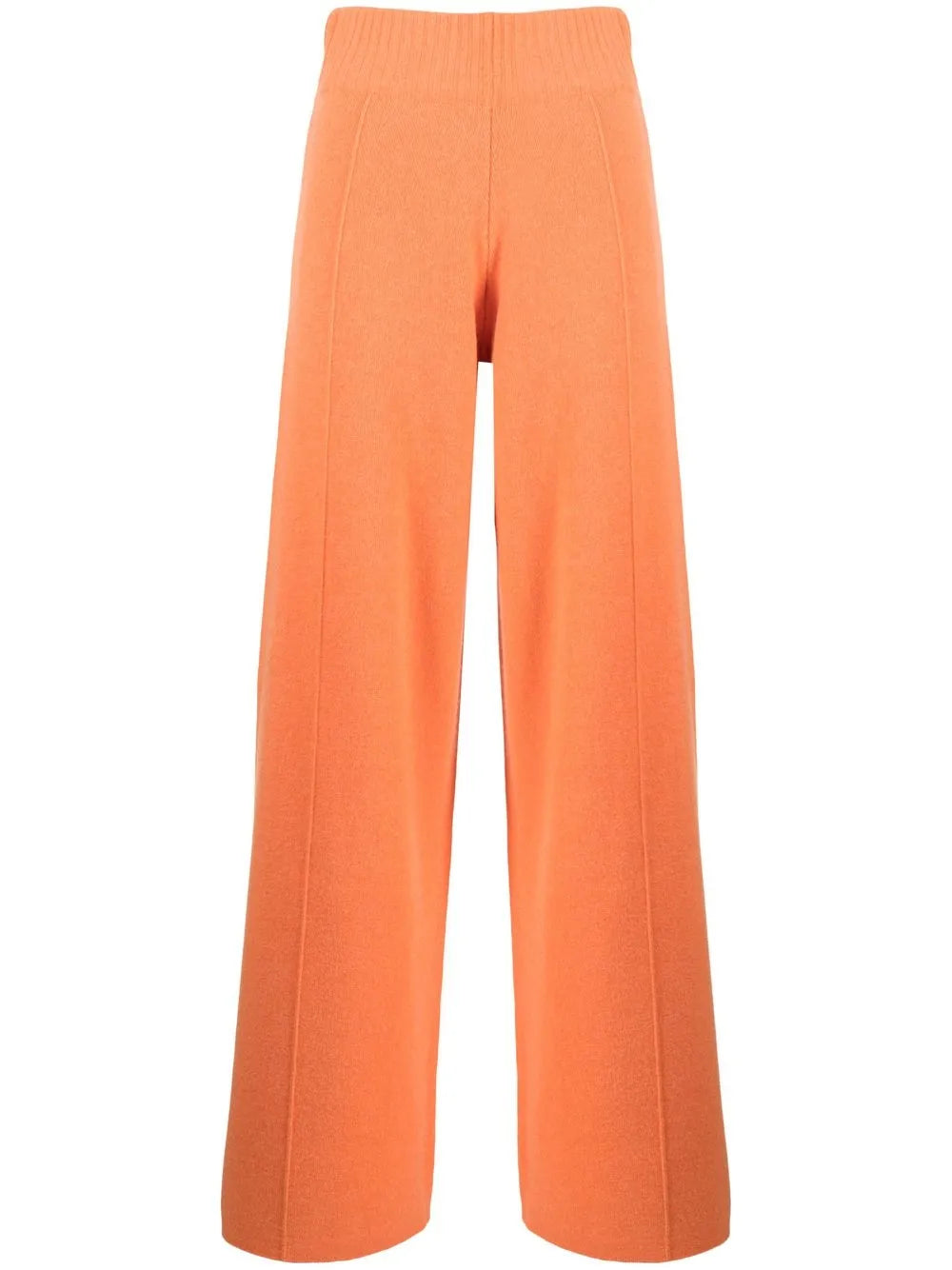 High-Waisted Knitted Trousers