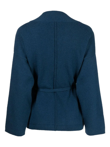 V-Neck Tie-Waist Cardigan