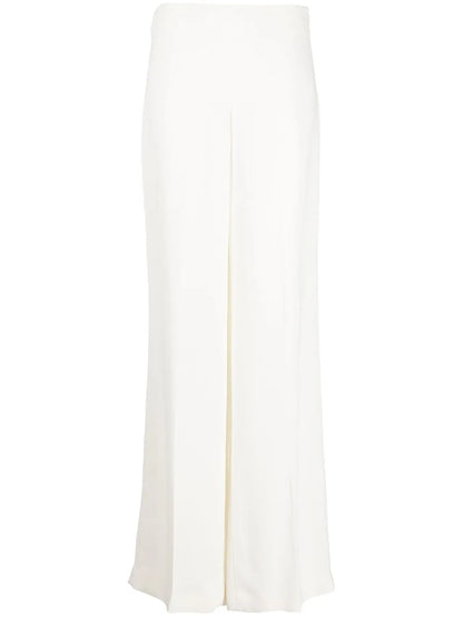 High-Waisted Flared Trousers
