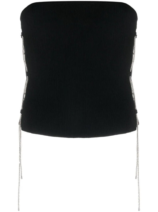 Crystal-Embellished Bandeau Top