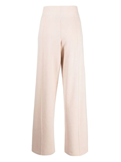 High-Waisted Knitted Trousers