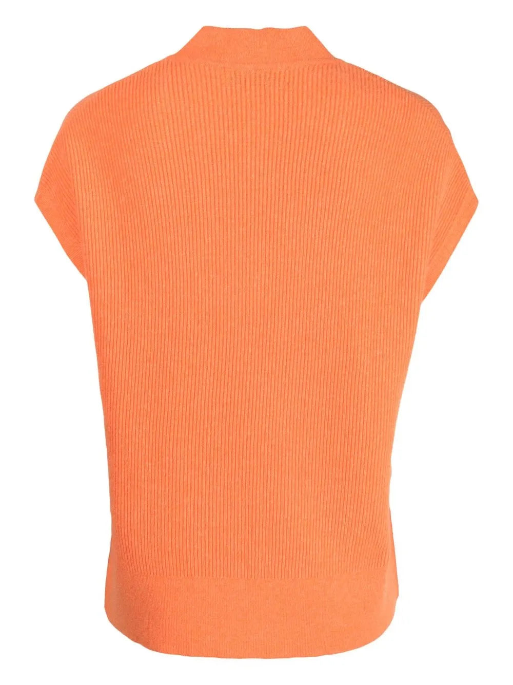 V-Neck Ribbed Knitted Top