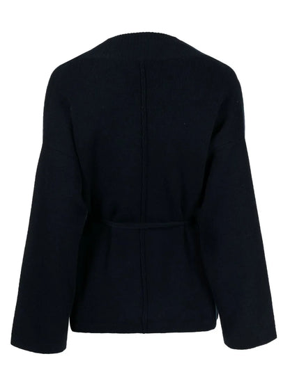 V-Neck Tie-Waist Cardigan