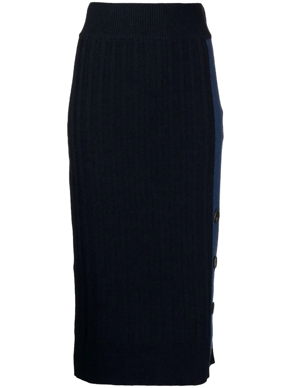 Ribbed-Knit Pencil Skirt