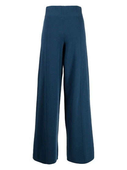 High-Waisted Knitted Trousers