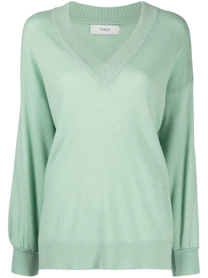V-Neck Long Sleeve Jumper