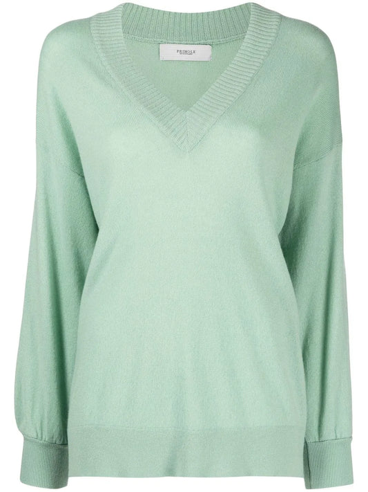 V-Neck Long Sleeve Jumper