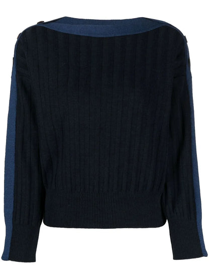Ribbed-Knit Wool Jumper