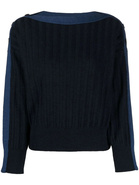 Ribbed-Knit Wool Jumper
