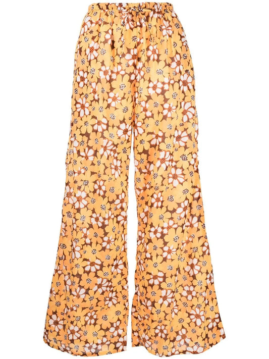 Inez Floral-Print Trousers