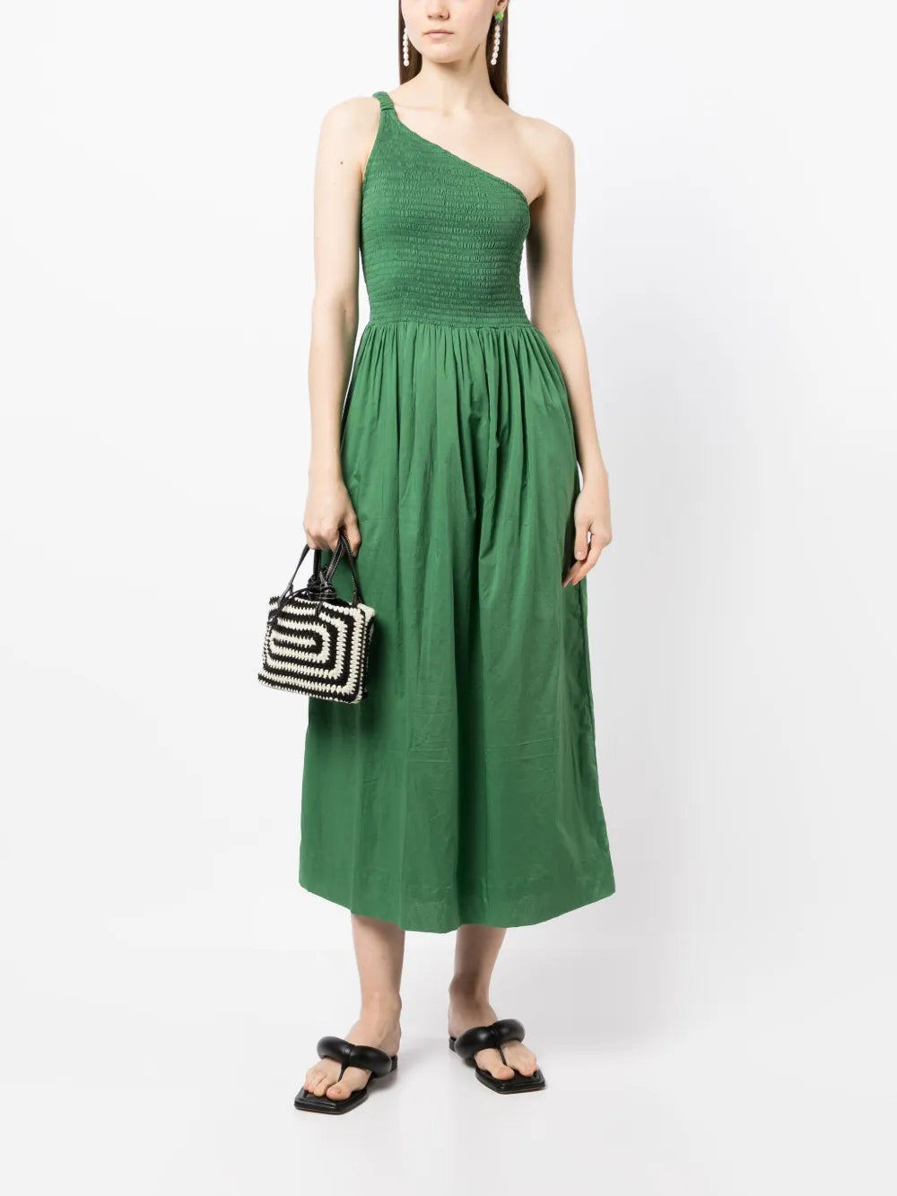 Khalani One-Shoulder Midi-Dress