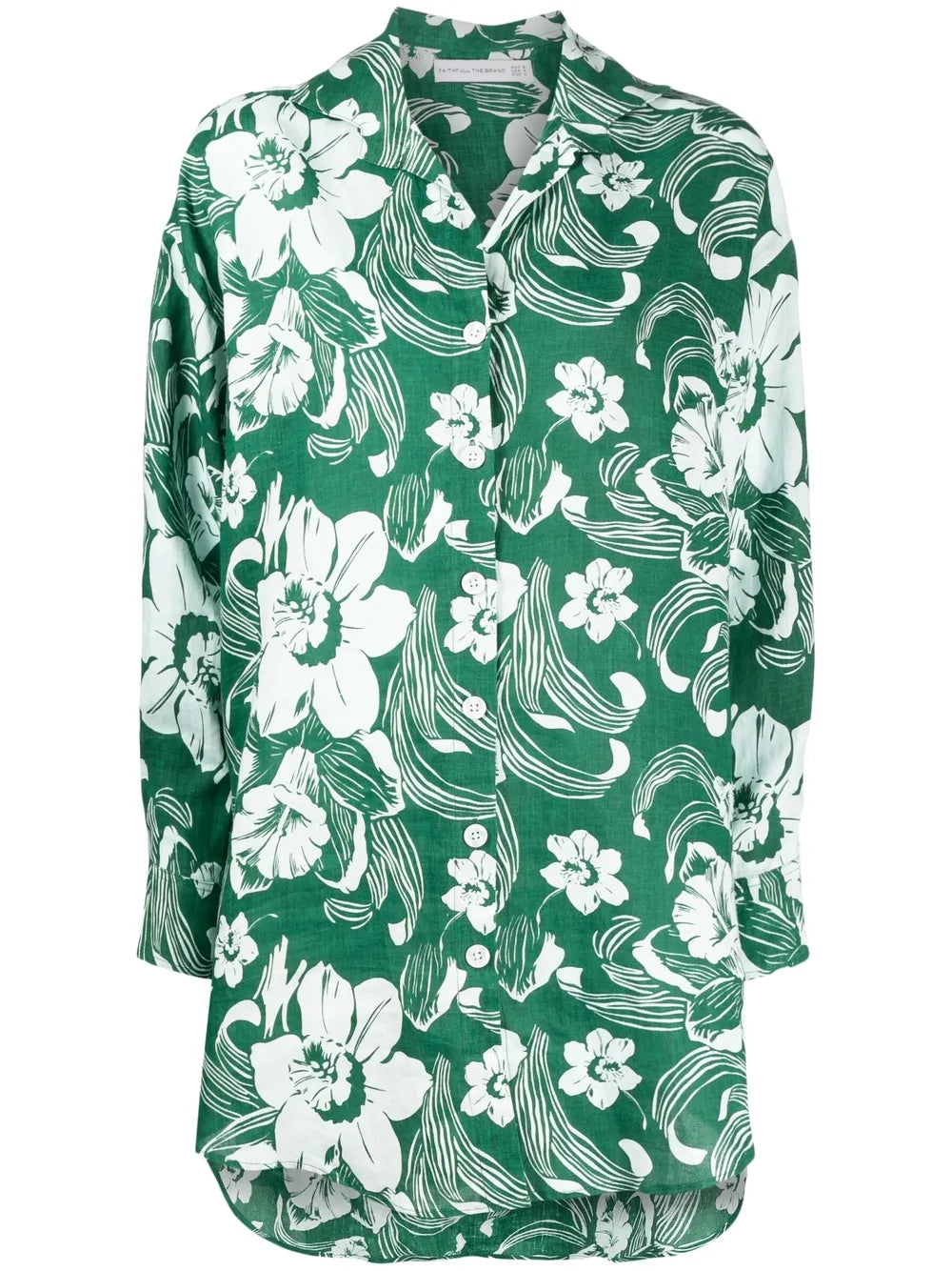 Tortuga Floral-Print Shirt Dress