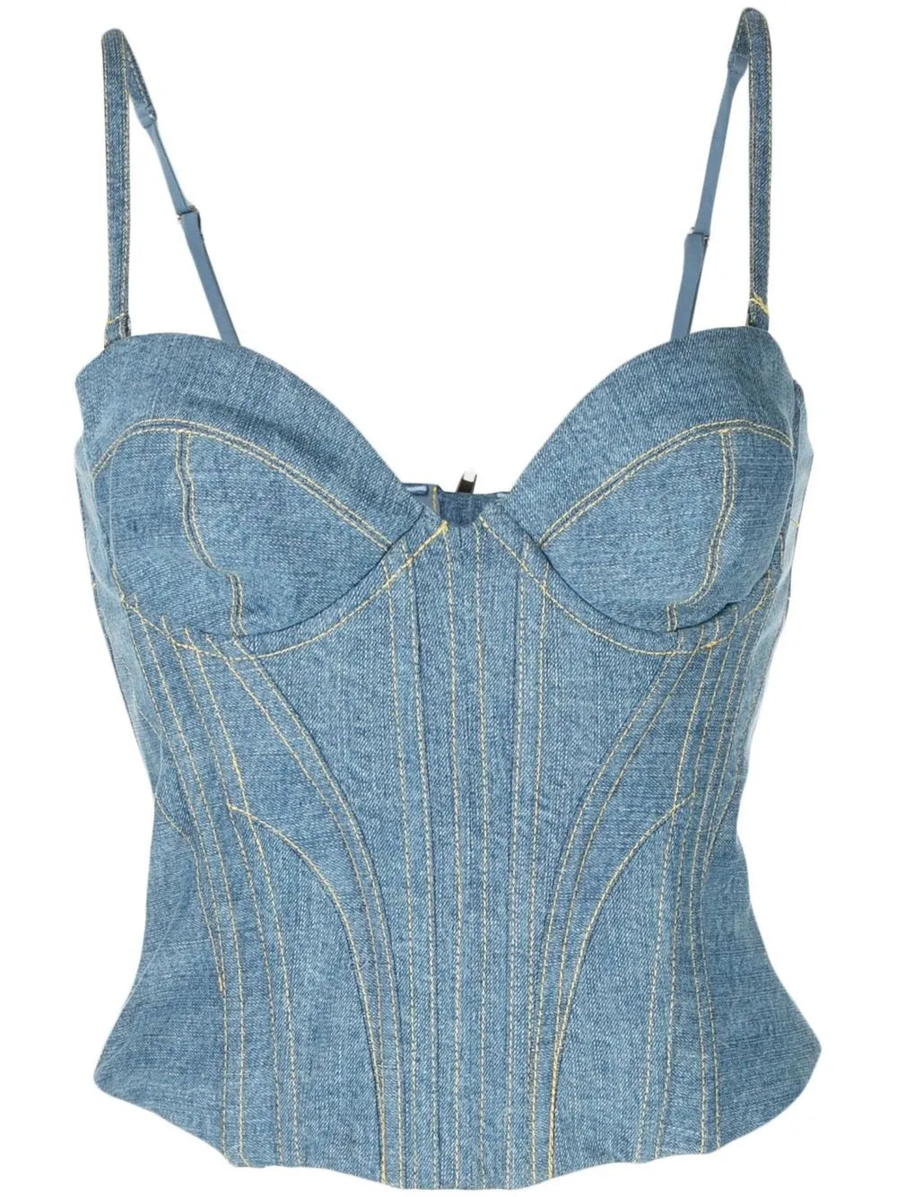 Denim Bustier Top