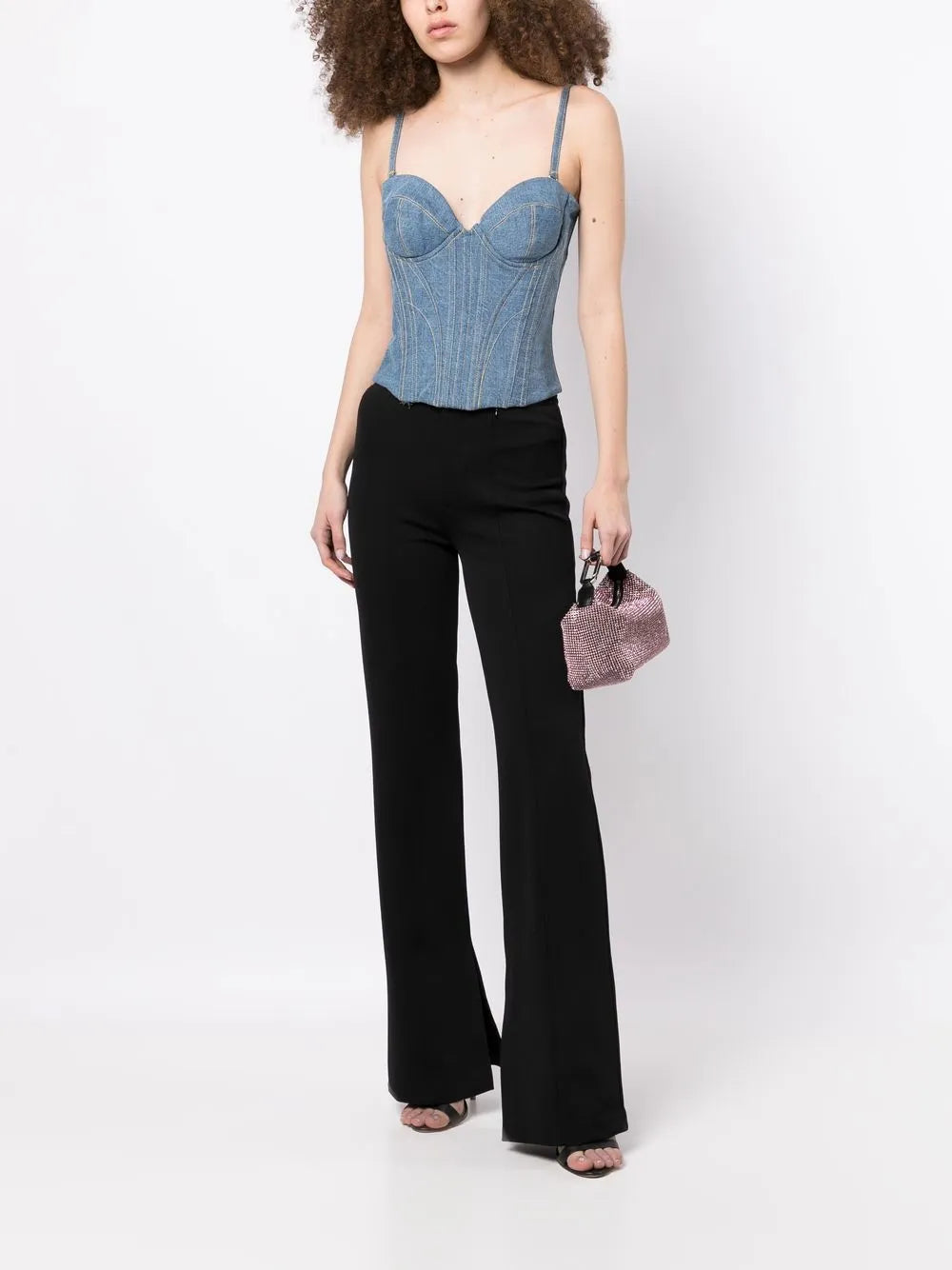 Denim Bustier Top