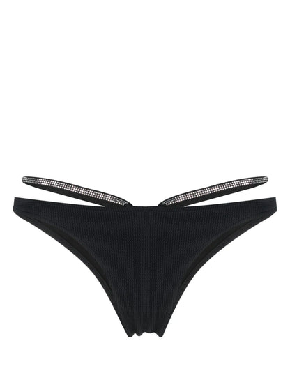 Rhinestone-Tape Bikini Bottoms