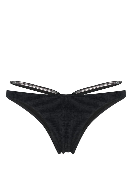 Rhinestone-Tape Bikini Bottoms