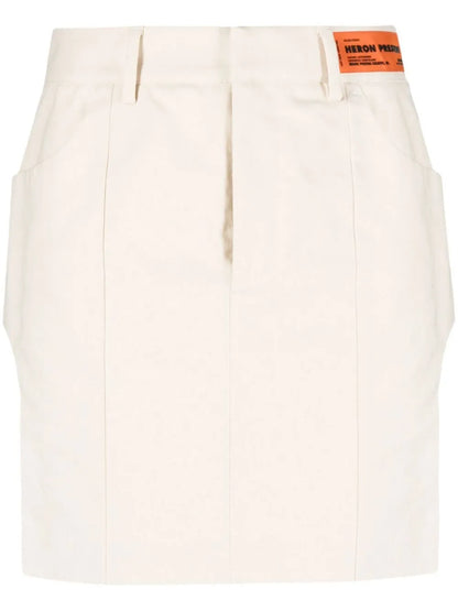 Side-Slits Fitted Mini Skirt