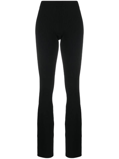 Flared Knitted Trousers
