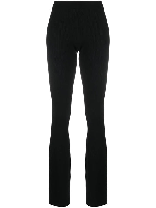 Flared Knitted Trousers