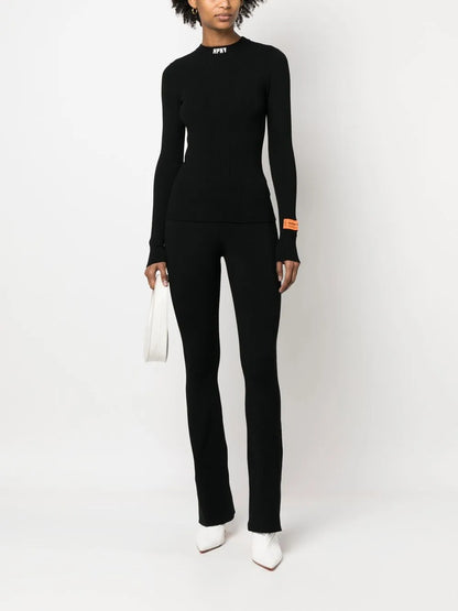 Flared Knitted Trousers