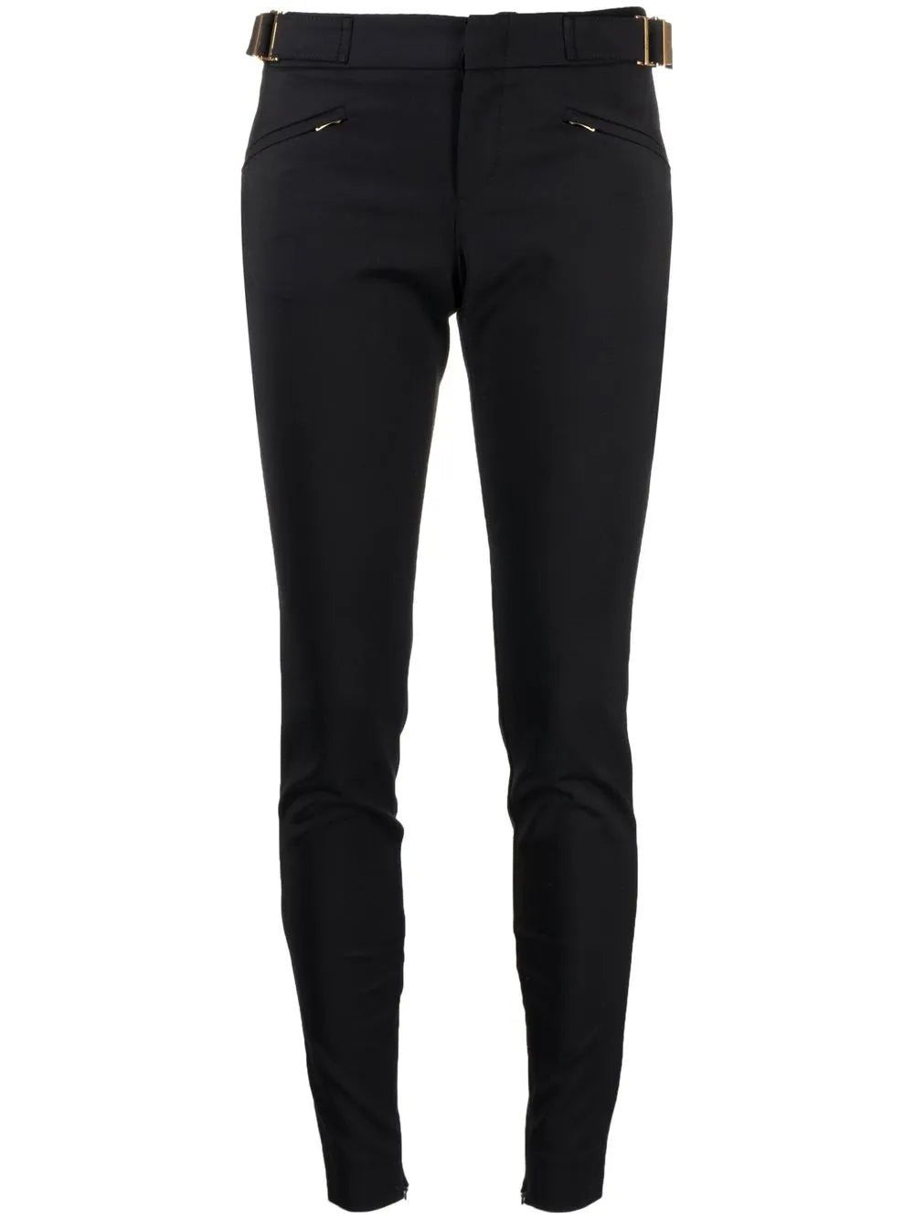 Buckle-Fastening Detail Trousers