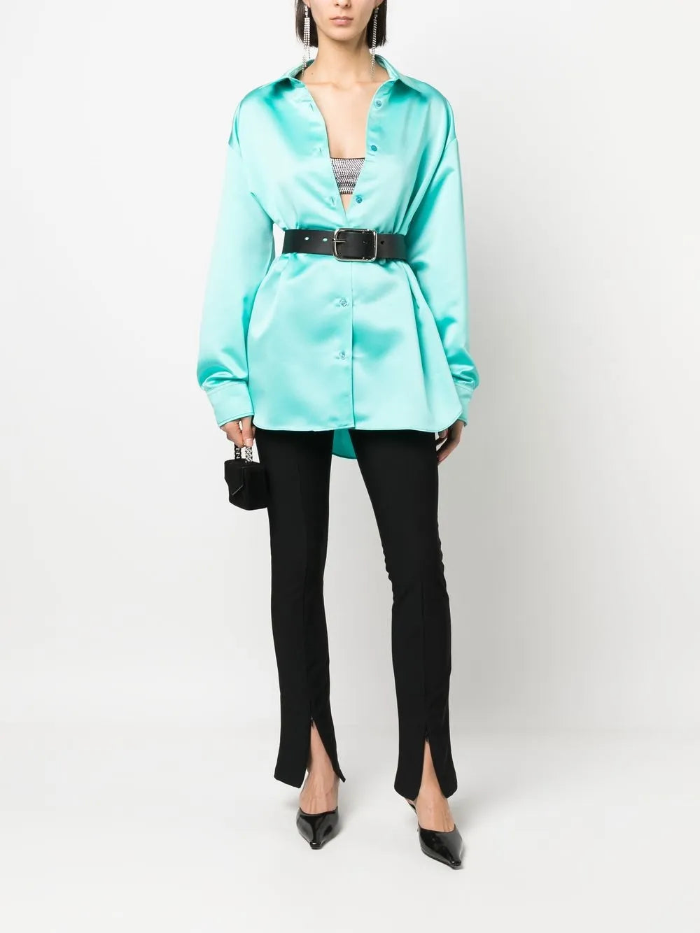 Oversized Satin Shirt
