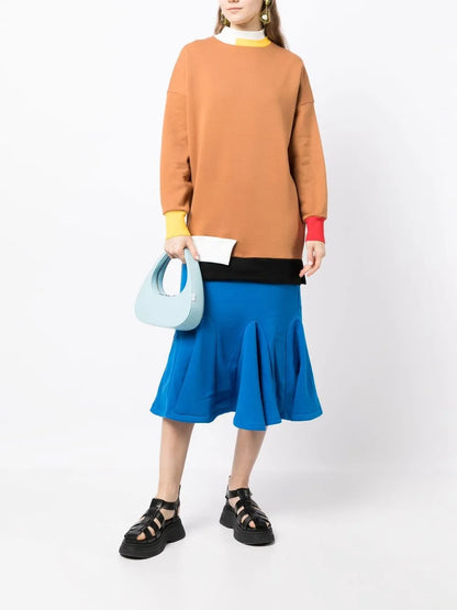 Colour-Block Jersey-Knit Dress