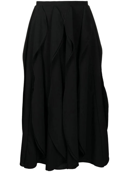 Draped Midi Skirt