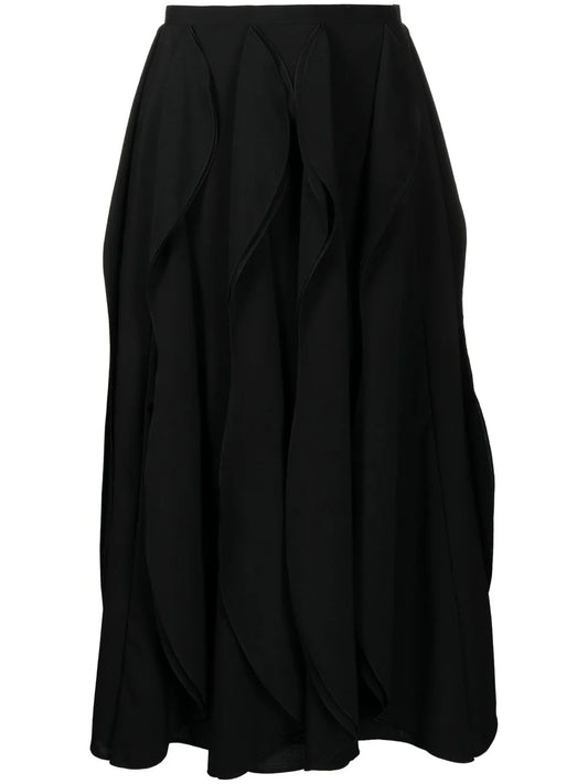 Draped Midi Skirt
