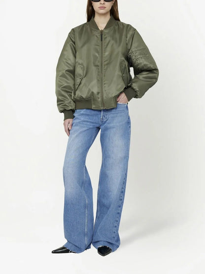 Leon Satin Bomber Jacket