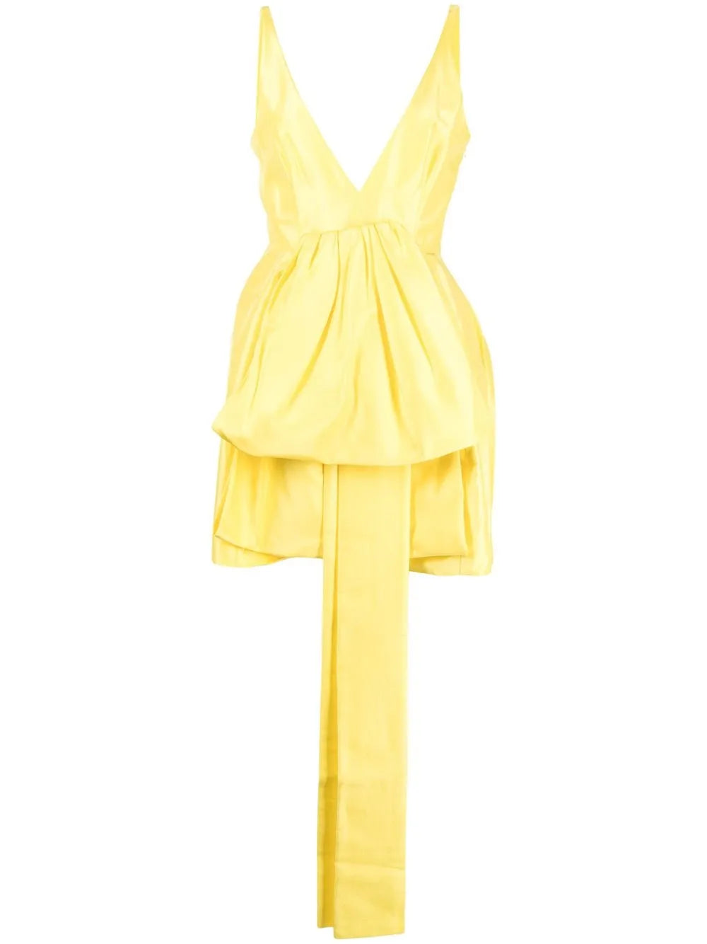 V-Neck Ruffled Mini Dress