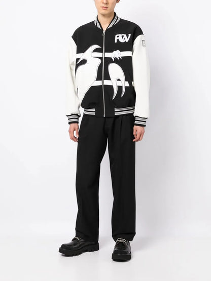 Phoenix Embroidered Bomber Jacket