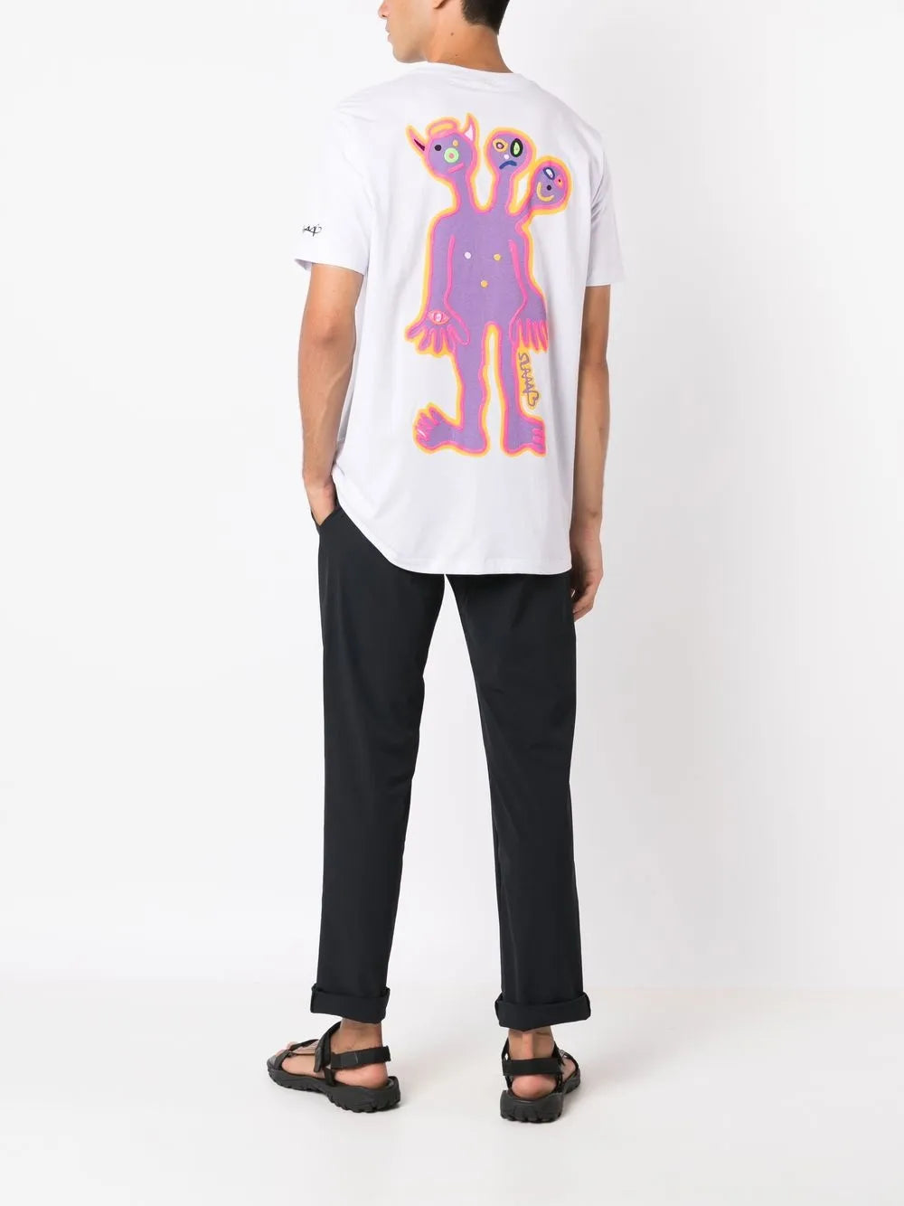 Three Heads-Print T-Shirt