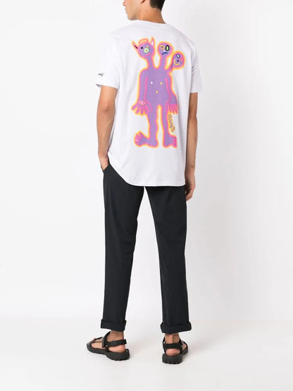 Three Heads-Print T-Shirt