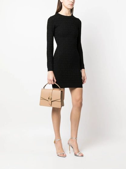 Monogram-Jacquard Mini Dress