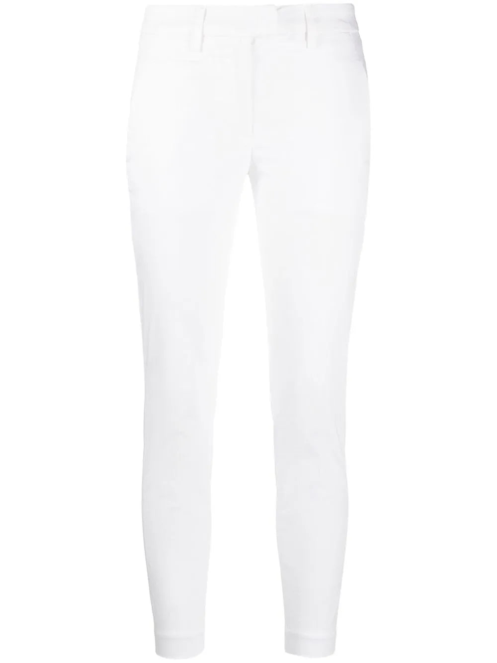 Tapered-Leg Cropped Trousers