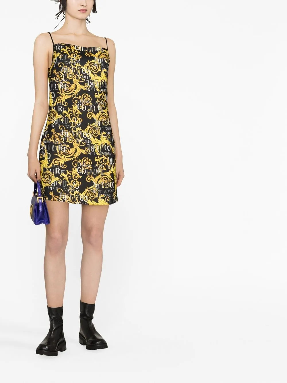 Logo Print Sleeveless Minidress